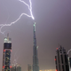 Illustration for article titled The Burj Dubai Just Can't Stop Getting Struck By Lightning